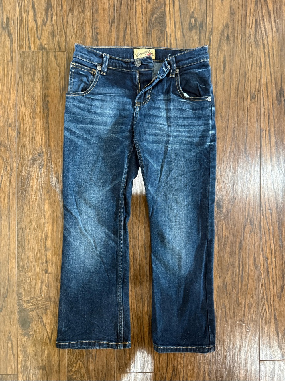 Wrangler Dark Blue Faded Kids Jeans